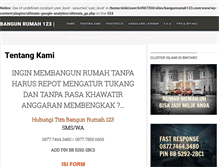 Tablet Screenshot of bangunrumah123.com